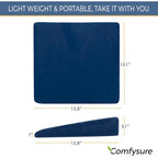 Coussin compensé pour siège de voiture – Gris/Bleu, Oreiller de soutien ergonomique pour la conduite