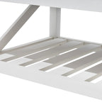 VredHom Table basse de salon avec étagère – 46 cm (H) x 102 cm (L) x 56 cm (P)