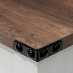 VredHom Table basse de salon avec étagère – 46 cm (H) x 102 cm (L) x 56 cm (P)