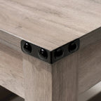 VredHom Table basse de salon avec étagère – 46 cm (H) x 102 cm (L) x 56 cm (P)