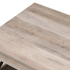 VredHom Table basse de salon avec étagère – 46 cm (H) x 102 cm (L) x 56 cm (P)
