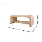 Table basse et table d'appoint en rotin – Style bohème, texture tressée naturelle