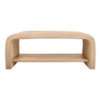 Table basse et table d'appoint en rotin – Style bohème, texture tressée naturelle