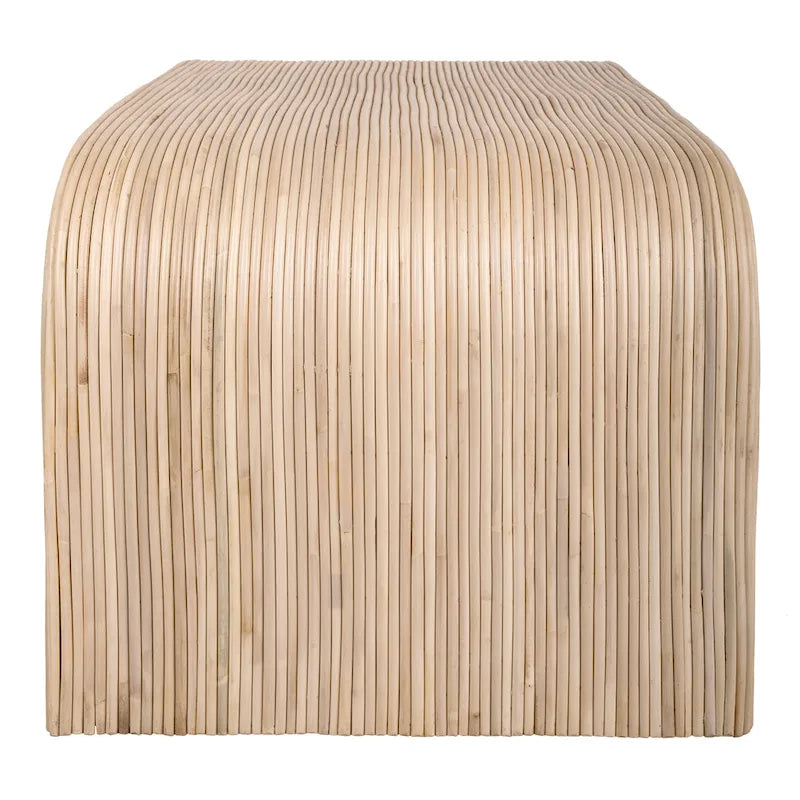 Table basse et table d'appoint en rotin – Style bohème, texture tressée naturelle