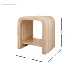 Table basse et table d'appoint en rotin – Style bohème, texture tressée naturelle