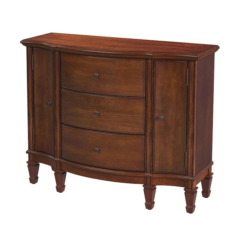 Meuble d'appoint 3 tiroirs 2 portes avec étagères réglables – 101,6x40,6x82,5 cm, 55,8 kg