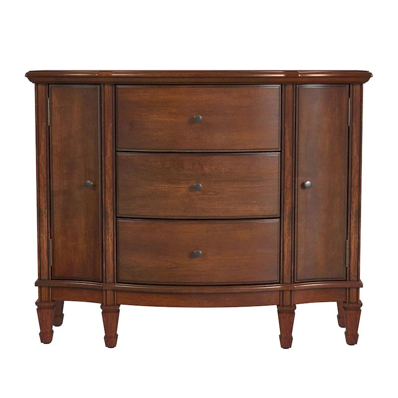 Meuble d'appoint 3 tiroirs 2 portes avec étagères réglables – 101,6x40,6x82,5 cm, 55,8 kg