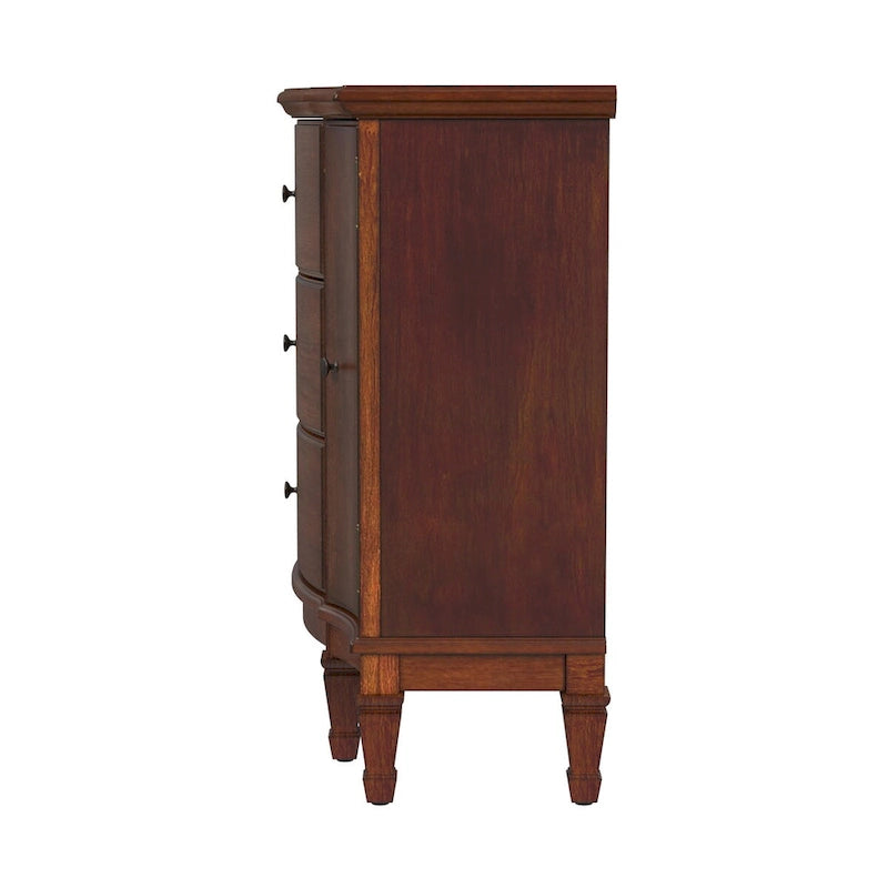 Meuble d'appoint 3 tiroirs 2 portes avec étagères réglables – 101,6x40,6x82,5 cm, 55,8 kg
