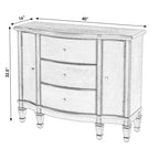 Meuble d'appoint 3 tiroirs 2 portes avec étagères réglables – 101,6x40,6x82,5 cm, 55,8 kg