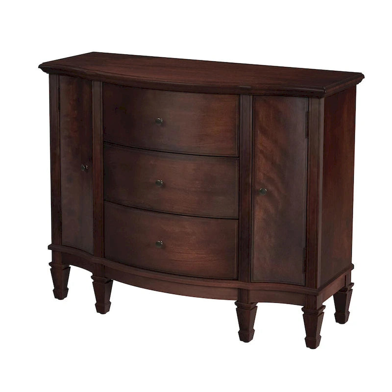 Meuble d'appoint 3 tiroirs 2 portes avec étagères réglables – 101,6x40,6x82,5 cm, 55,8 kg