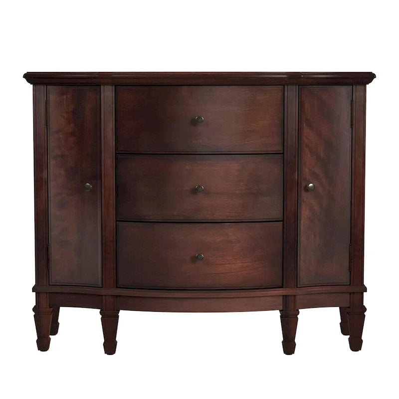 Meuble d'appoint 3 tiroirs 2 portes avec étagères réglables – 101,6x40,6x82,5 cm, 55,8 kg