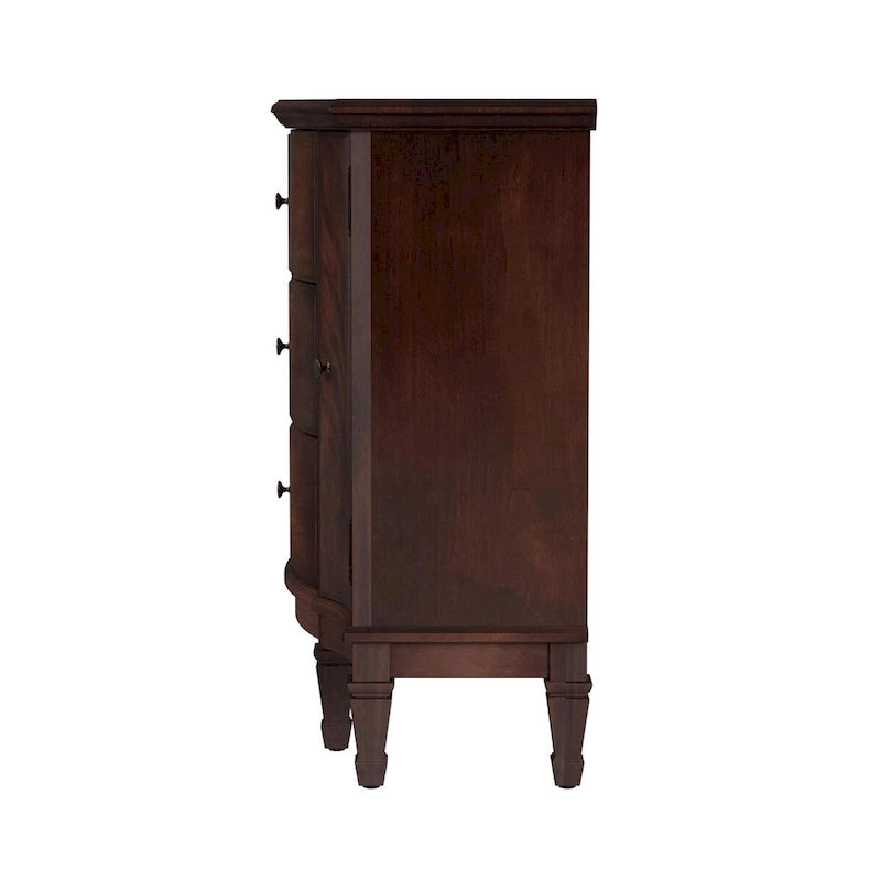 Meuble d'appoint 3 tiroirs 2 portes avec étagères réglables – 101,6x40,6x82,5 cm, 55,8 kg
