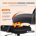Chaise de bureau haute ergonomique avec accoudoirs relevables